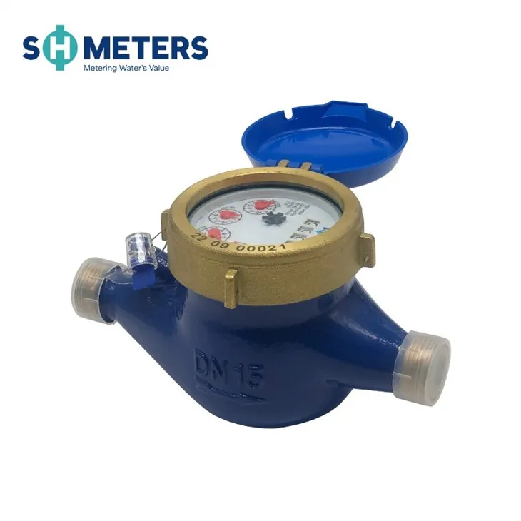 Multi Jet Dry Dial Water Meter CLASS B Brass Water Meter 1/2 R160