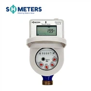 3/4 ''住宅用SIMカードスマートICカードプリペイド水道メーター(シャットオフ付き)