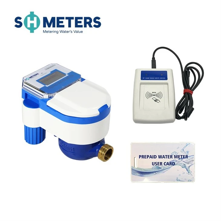 IC Card Prepaid Smart Water Meter For Residental